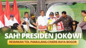 Sah! Presiden Jokowi Resmikan Tol Pamulang-Cinere-Raya Bogor